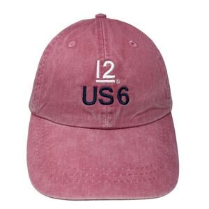 12 US6 Onawa Slideback Baseball Cap Pink One Size Adjustable Embroidered Adams
